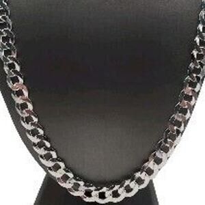 925 sterling silver cuban necklace 28" B